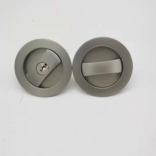 Cerradura de puerta corredera invisible, cerradura de puerta de empuje y tracción cuadrada y redonda, cerradura de empuje y tracción para inodoro, balcón