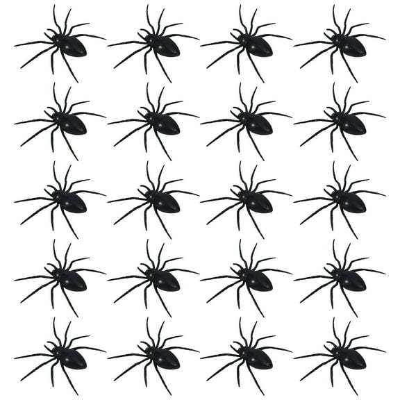 SUSHANG Realistic Halloween Spider Decorations Pack of 10/20/50/100 - Scary Props for Home Party Decor, Graveyard, Haunted House, Multipurpose Spooky Accessories for Indoor Outdoor
