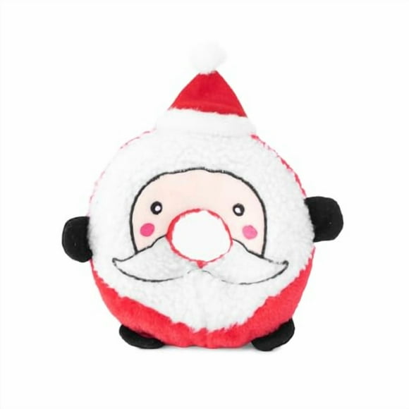 ZippyPaws - Holiday Donutz Buddies Squeaky Dog Toys - Santa
