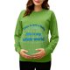 thumbnail image 2 of RKSTN Women's Maternity Sweatshirts Plus Size Crewneck Pregnancy Graphic Print Pullover Hoodless Sweatshirts Top Womens Casual Oversized Round Neck Loose Comfy Funny Printed Long Sleeve T Shirts, 2 of 7