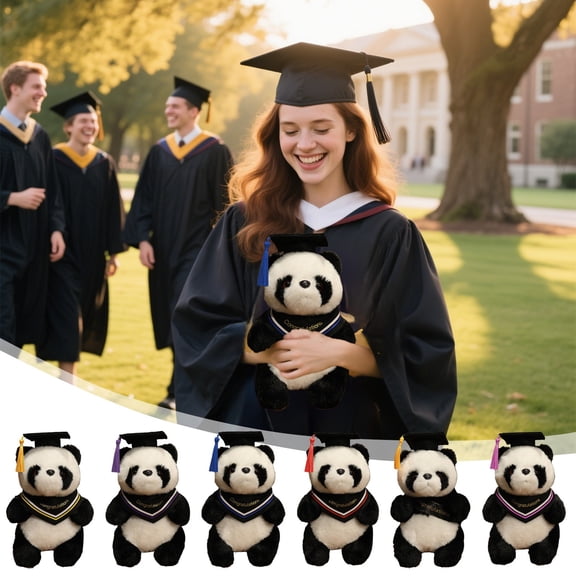 Viflosae Stuffed Animal Cool Gifts for Parents Cool Gifts for Adult Men Graduation Hat Doll 4.7-inch Doll 2025 Graduation Gift/Celebration Souvenir/Home Decoration