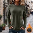 thumbnail image 4 of Lyfzbd Women Long Sleeve Crewneck Tops Base Thermal Underwear Shirt Casual Layer Blouses Versatile Soft Shirt, 4 of 9