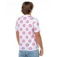 thumbnail image 5 of The Simpsons T-Shirt Men's Pink Doughnut Short Sleeve Top, 5 of 6