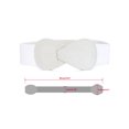 thumbnail image 3 of INSPIRE CHIC Halloween 2Pcs Plus Size Interlock 8-shaped Faux Leather Buckle Elastic Waist Belt for Lady 33.5x2.36"(LxW) Black & White, 3 of 7