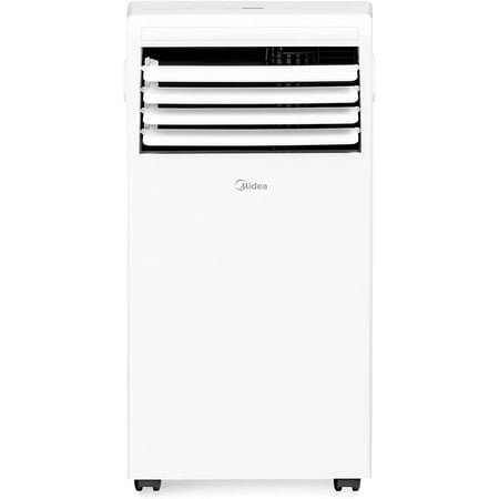 Restored Midea 5,000 BTU (8,000 BTU ASHRAE) 115V Portable Air Conditioner with Comfort Sense Remote, White (Factory Refurbished)