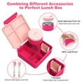 thumbnail image 2 of Lonchera Bento Pawtong con termo de sopa para niños de 240 ml, color rosa, 2 of 6