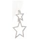 thumbnail image 5 of 1 par de pendientes colgantes de estrella con diamantes de imitación y dijes de estrellas para mujer, 5 of 5