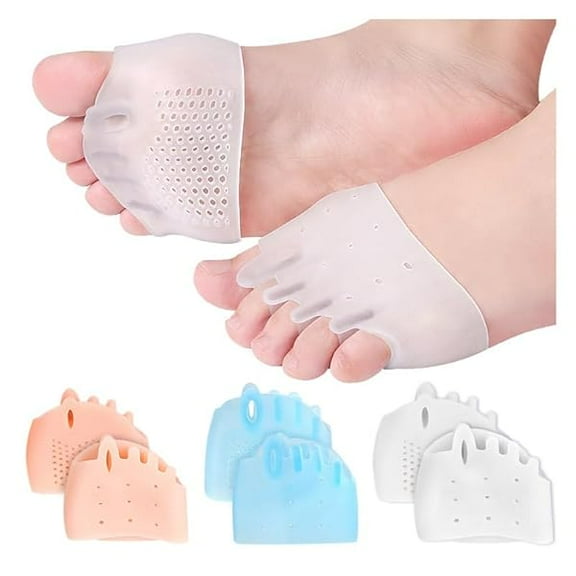 ZC4 Pairs Hyggear Silicone Toe Separators for Women & Men Bunion Corrector Breathable Soft Gel Foot Toe Spacers for Pain Relief Hammer Toe Realign Crooked Toes