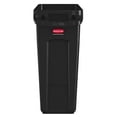 thumbnail image 3 of Rubbermaid Commercial Slim Jim with Venting Channels 16 gal Capacity - Rectangular - Chemical Resistant, Durable, Handle, Vented, Crush Resistant - 25" Height x 11" Width - Black, 3 of 3