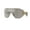 GREY MIRROR SILVER, variant on Versace 0VE2258 1002MA Unisex Rimless Shield Frame Sunglasses