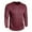 Deep Red, variant on Men's Waffle Knit Long Sleeve T-Shirt, Athletic Base Layer Top with Chest Stripe, Sporty Casual Round Neck Shirt for Training, Workout and Layering,Dark Gray M