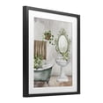 thumbnail image 2 of Stupell Industries French Country Bath Greens Botanical Tub Black Framed Print Under Glass, 13 x 16, by Kim Allen, 2 of 7