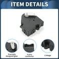thumbnail image 3 of Unique Bargains HVAC Heater Blend Air Door Control Actuator, No.10424940 for Chevrolet Venture 2001-2005 Black, 1Pc, 3 of 6