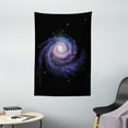 thumbnail image 1 of Galaxy Tapestry, Celestial Dust Votex Spiral Galaxy Nebula Fantasy Spark Plasma Stars Planet Print, Wall Hanging for Bedroom Living Room Dorm Decor, 40W X 60L Inches, Black Purple, by Ambesonne, 1 of 2