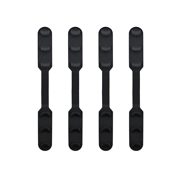BRIGHTFUFU 4pcs máscara banda extensión hebilla ajustable máscara cuerdas hebilla práctica máscara accesorios para hombres mujeres (negro)