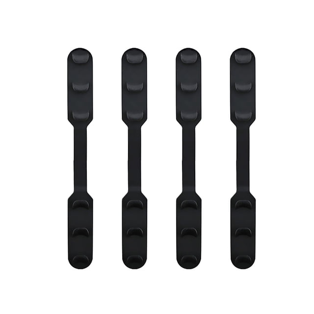 BRIGHTFUFU 4pcs máscara banda extensión hebilla ajustable máscara cuerdas hebilla práctica máscara accesorios para hombres mujeres (negro)