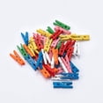thumbnail image 1 of 100 pinzas pequeñas de madera de colores resistentes para ropa seca en tendedero, clips para bolsas, manualidades, fotos, hogar, escuela, manualidades decorativas, 1 of 5