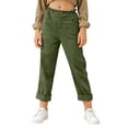 thumbnail image 2 of Girls Capri Pants Summer Trendy Linen Cropped Trouser with Pockets Beach Casual Cruise Fashion Capris Clothes, 2 of 7