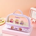 thumbnail image 5 of Pencil Bag Large Capacity Pen Case Cartoon Capibala Pencil Case Clear Pen Bag, 5 of 8