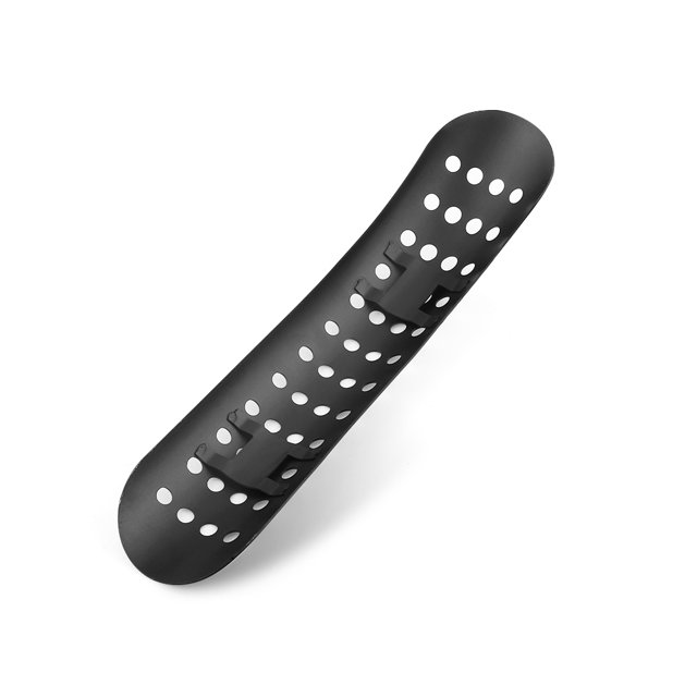 Tubo de protección térmica, cubierta de tubo de escape de curva universal de protección de agujero de motocicleta(Negro) Amonsee No