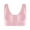Pink Everyday bra for Women, variant on safuny Sports Everyday Bra for Women Front Open Buckle Breathable Wireless Holiday Push Up Ultra Light Lingerie Brassiere Underwear Comfort Daily Pink XL