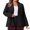 Black, variant on DARING DIVA Women's Plus Blazer Business Open Front Work Office Jacket 1X Navy Blue