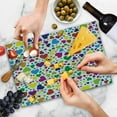 thumbnail image 4 of Love Cutting Board, Hearts Rainbow Vibrant Colors Love Honeymoon Theme Joyful Fun Cheering Art Print, Decorative Tempered Glass Cutting and Serving Board, Large Size, Multicolor, by Ambesonne, 4 of 5