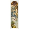 thumbnail image 2 of Mucha, Alphonse 10x24 Black Ornate Wood Framed with Double Matting Museum Art Print Titled - Stained glass box for the Fouquet jewelry store, 2 of 4