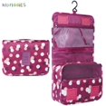 thumbnail image 3 of Bad Piggies Hanging Makeup Cosmetic Waterproof Portable Travel Toiletry Tidy Organizer Bag, Purple, 3 of 7