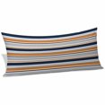thumbnail image 2 of Orange Grey Striped Body Pillow Covers 20"x54", Farmhouse Stripes Modern Abstract Art Soft Brushed Microfiber Breathable Throw Pillow Covers, Pillowcase with Zipper for Couch Sofa Bedroom Living Room, 2 of 9