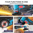 thumbnail image 3 of TFixol 12 V Angle Grinder Handheld Portable Electric Grinder Machine Ceramic Tile Wood Multi-function Polishing Grinding Cutting Machine Home Woodwork DIY Rechargeable Angle Grinder with 2 Cutting Dis, 3 of 7
