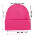 thumbnail image 3 of mgoYE Black Beanie for Men Unisex Beanie Hats for Men Women Winter Knit Beanies(Brown,One Size), 3 of 6
