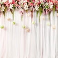 thumbnail image 2 of Home Sense Interior Voile Sheer Stage Backdrop Curtain for Wedding Event Party, 2 of 5