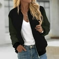thumbnail image 2 of Womens Jacket Casual Vintage Floral Print Patchwork Bomber Jacket Outdoor Outdoor Casual Trendy Outwear, 2 of 5