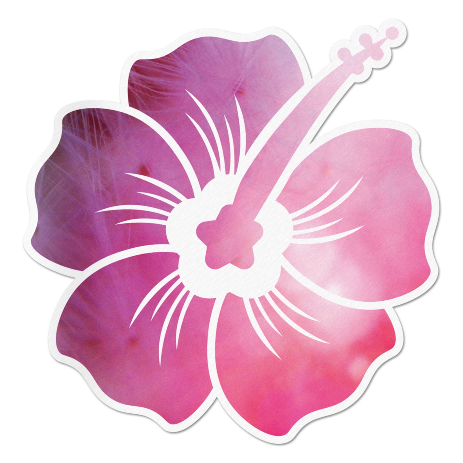 Aloha hibiscus flower 6" sticker *E844* decal hairstylist hawaii beach vinyl 