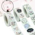 thumbnail image 2 of CAROOTU Floral Thank You Stickers Roll 500-Count Stickers Round for Wedding, 2 of 6