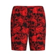 thumbnail image 6 of Daiia Red Skulls 3 Mens Woven Stretch Pajama Short,Short Pajama Pants-X-Large, 6 of 7