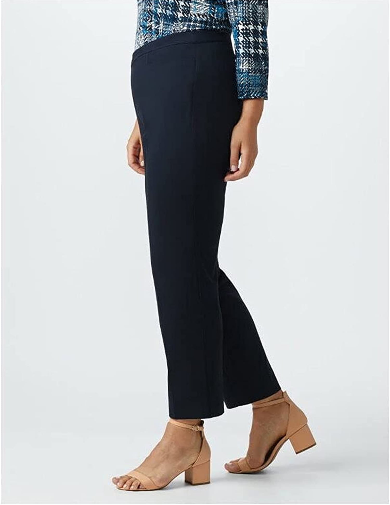 DressBarn Navy Roz & Ali Plus Secret Agent Tummy Control Pants Capri 