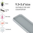 thumbnail image 2 of Bandeja organizadora para fregadero de cocina, soporte para esponja para fregadero de cocina, bandeja para encimera de baño, soporte de silicona para esponja, gris, 2 piezas, 2 of 5