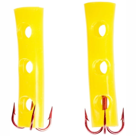 Team Catfish Yellow Dip Tube (2pk) Treble Hook (Best Treble Hooks For Lures)