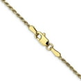 thumbnail image 3 of Auriga Fine Jewelry 10K Yellow Gold 1.3mm Rope Chain Bracelet 7" for Women, 3 of 6
