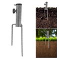 thumbnail image 3 of Visland Support de Parasol de Patio Piquet de Sol Réglable Robuste en Métal Extérieur Jardin Plage Parasol Mât de Drapeau Support Base Accessoires de Parasol, 3 of 7