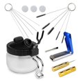 thumbnail image 1 of Kit de limpieza de aerógrafo de 13 piezas - Airbrush Clean Pot Glass Clea, 1 of 6