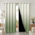 thumbnail image 2 of Simple Ombre Design Blackout Curtains For Modern Home Living Room Bedroom Decor, Beige To Green Thermal Insulated Drapes With Top Grommet 42"W x 63"L (Pack of 2), 2 of 6