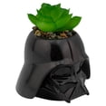 thumbnail image 4 of Maceta Decorativa Cerámica con Planta Artificial, Diseño Darth Vader en 3D, Maceta Decorativa para Hogar, Escuela u Oficina, 4 of 4