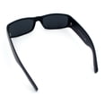 thumbnail image 5 of Kush Mad Dog Biker Slim Rectangle Mens Sunglasses UV400 Narrow Minimal Steet Eyewear Matte Black, 5 of 6