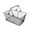 Black, variant on Shopping Basket Iron Grocery Carry Basket Portable Wire Mesh Large Capacity for Retail Store Bar Home