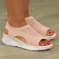 thumbnail image 2 of Womens Open Toe Ankle Strap Platform Wedge Sandals Casual Comfortable Summer Dressy Shoes, 2 of 6