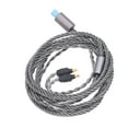 thumbnail image 4 of Cable de actualización de sonido de repuesto, cobre plateado de 4 núcleos con enchufe de 3,5mm, 2,5mm y 4,4mm para auriculares Sennheiser IE40 Pro, 4 of 5