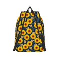 thumbnail image 3 of Daiia Sunflowers Vintage Canvas Backpack for Men and Women ,Hiking Backpack,Travel Laptop Bag for School,Large Capacity Backpack, 3 of 8